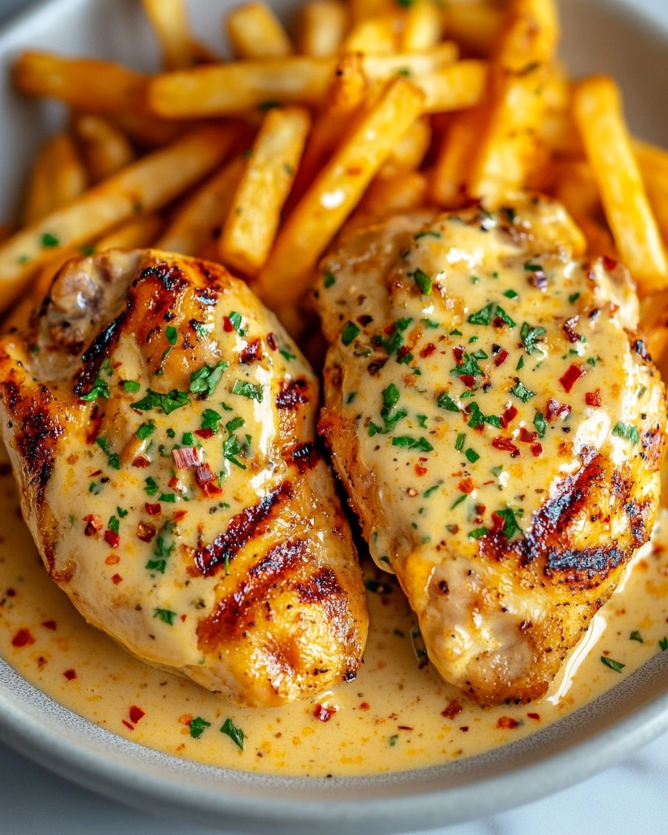 Chicken Fillet in Spicy, Creamy Garlic-Parmesan Sauce Recipe