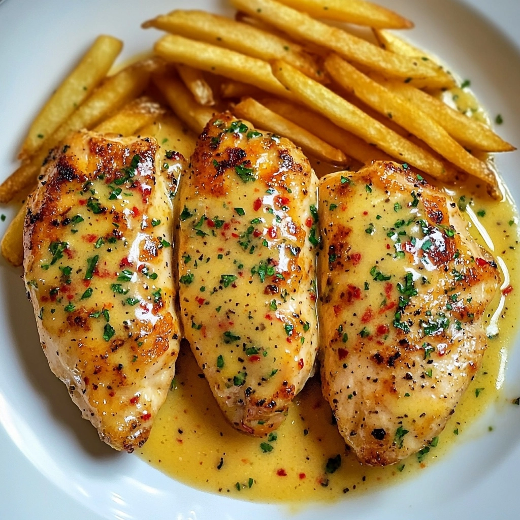 Chicken Fillet in Spicy, Creamy Garlic-Parmesan Sauce Recipe - Recipe Image