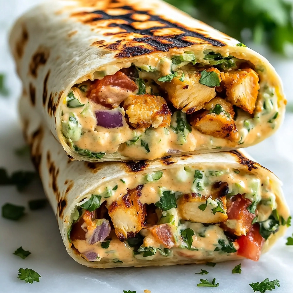 Chipotle Ranch Grilled Chicken Burrito Recipe - Recipe Image