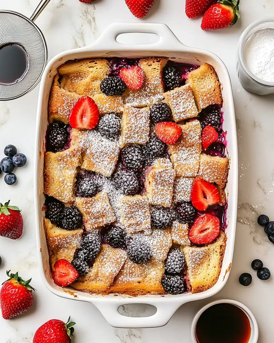 Berries & Cream French Toast Casserole Recipe