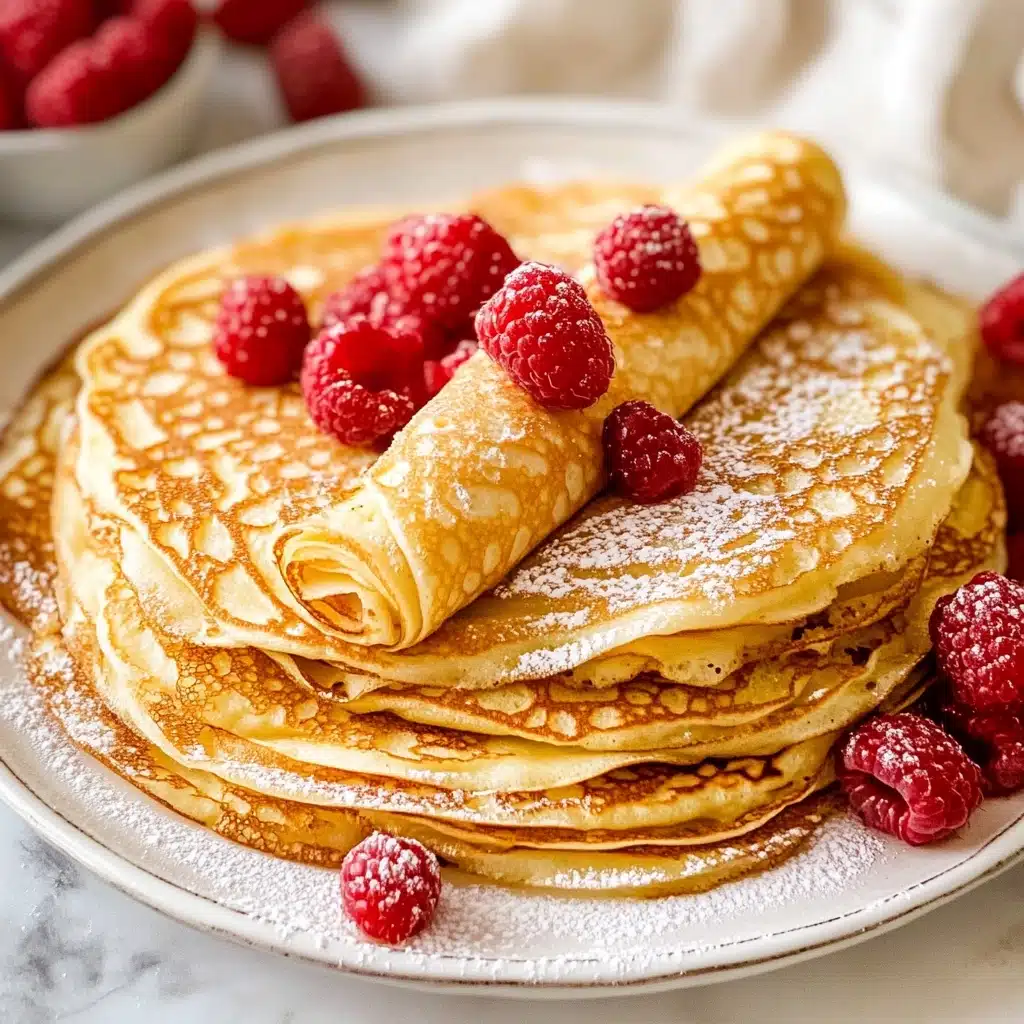 Russian Crepes Blini Recipe - Recipe Image