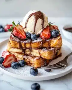 Nutella Stuffed Churro French Toast Recipe