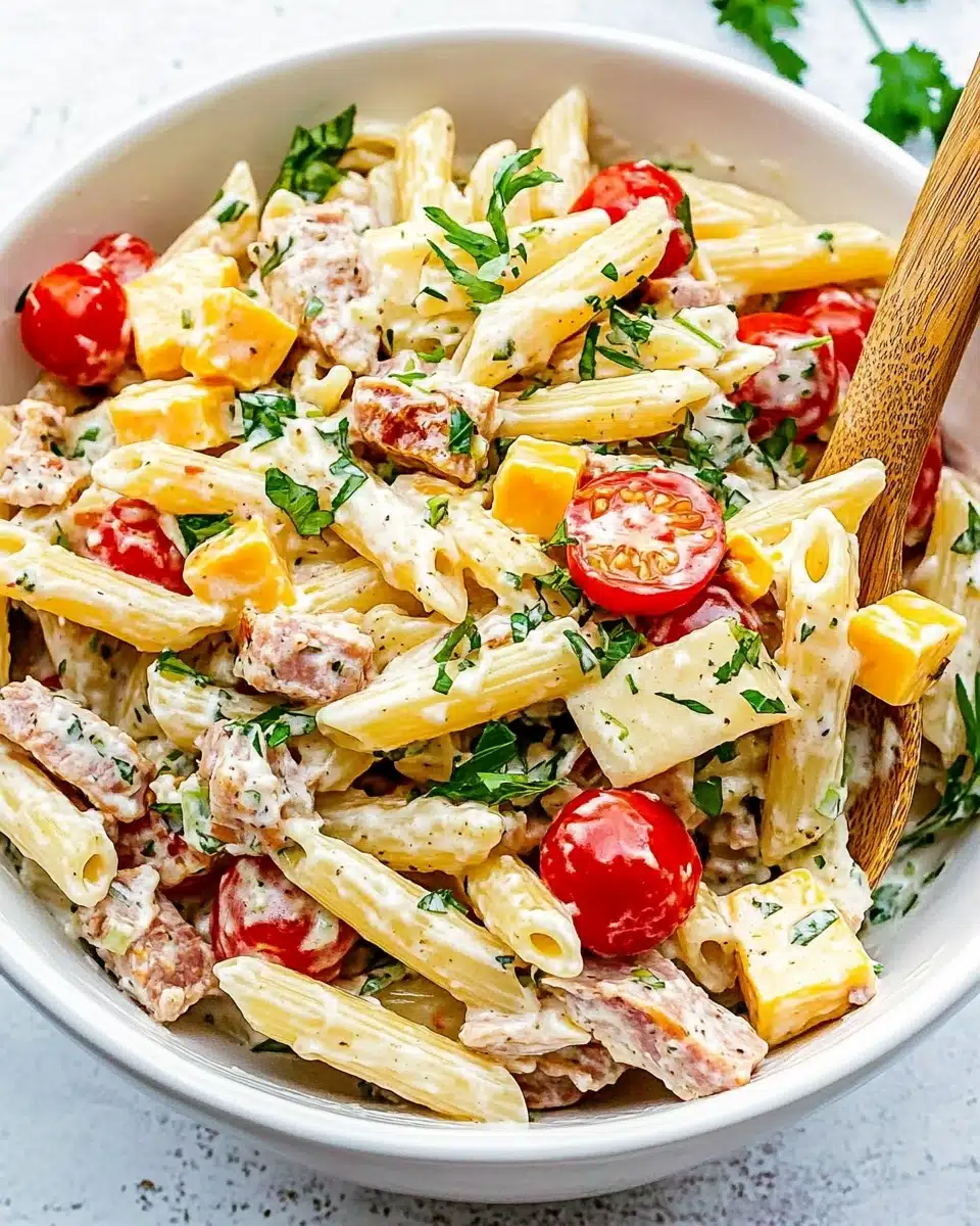 Chicken Club Pasta Salad Recipe