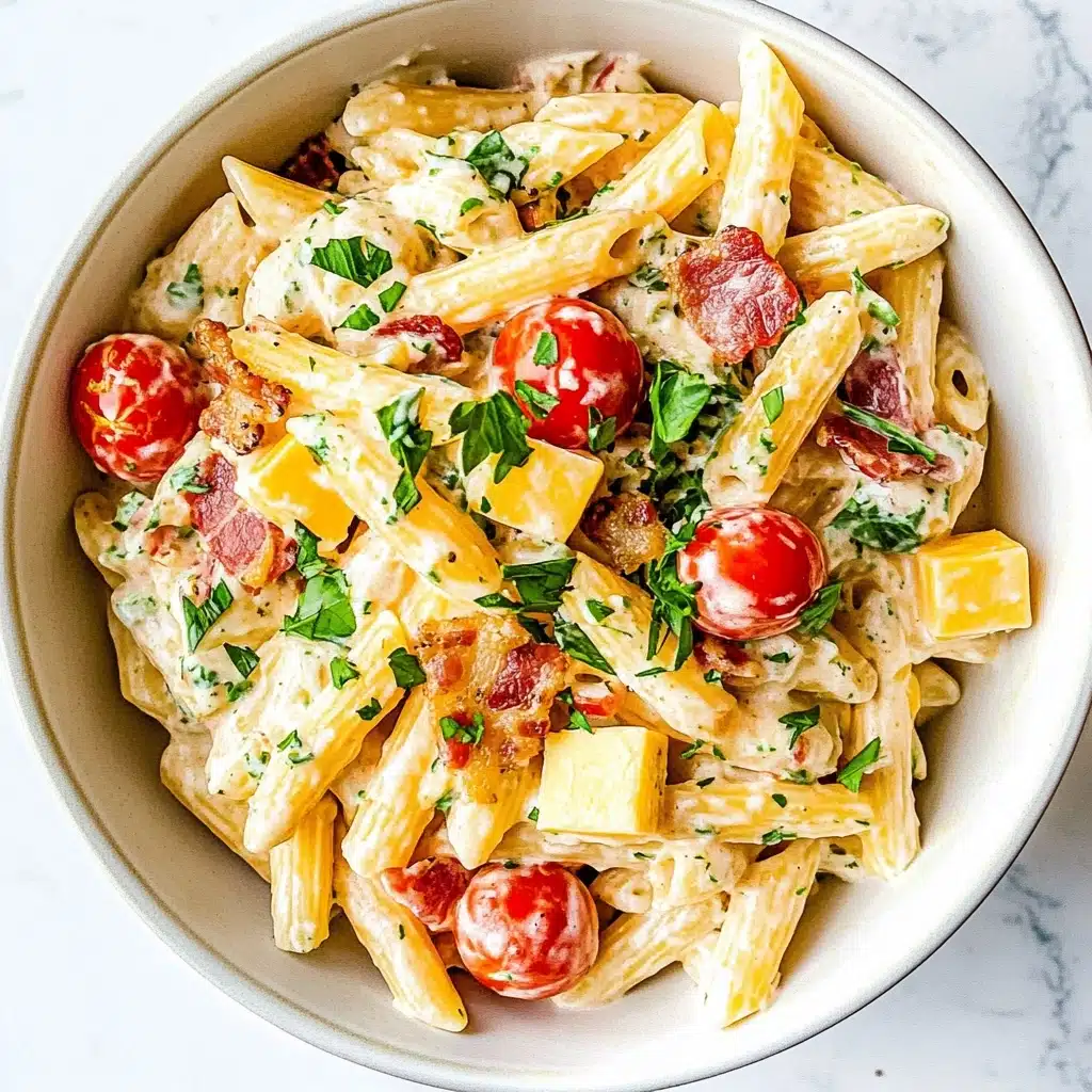 Chicken Club Pasta Salad Recipe - Recipe Image