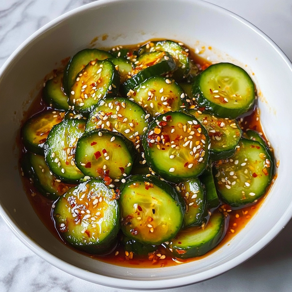 Easy Asian Cucumber Salad Recipe - Recipe Image
