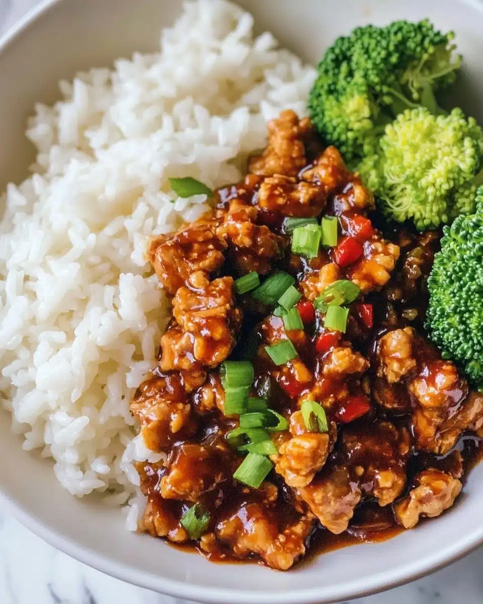 Ground Orange Chicken Recipe
