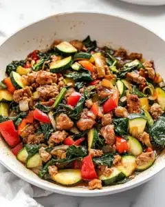 Easy Ground Turkey and Zucchini Skillet Recipe