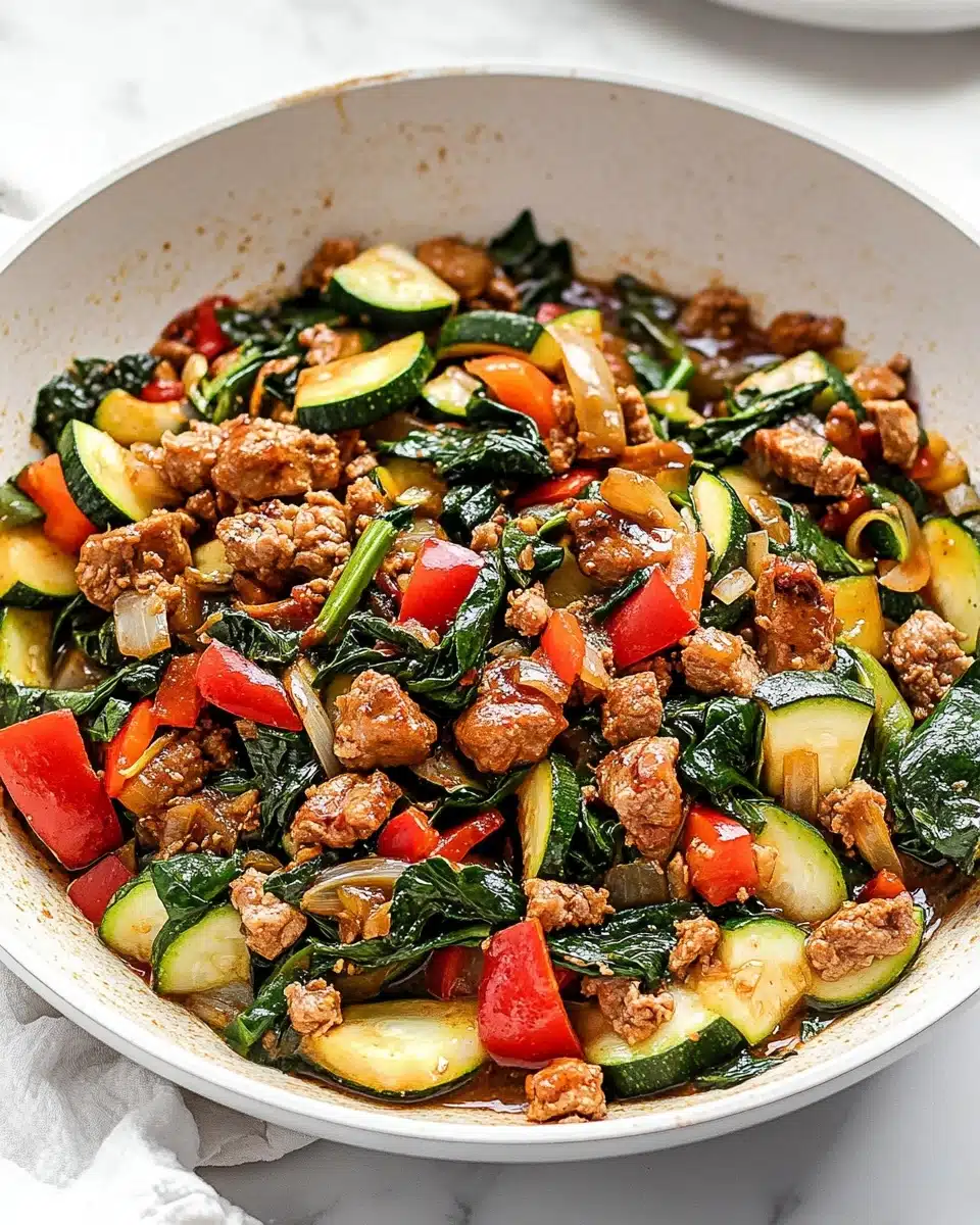 Easy Ground Turkey and Zucchini Skillet Recipe