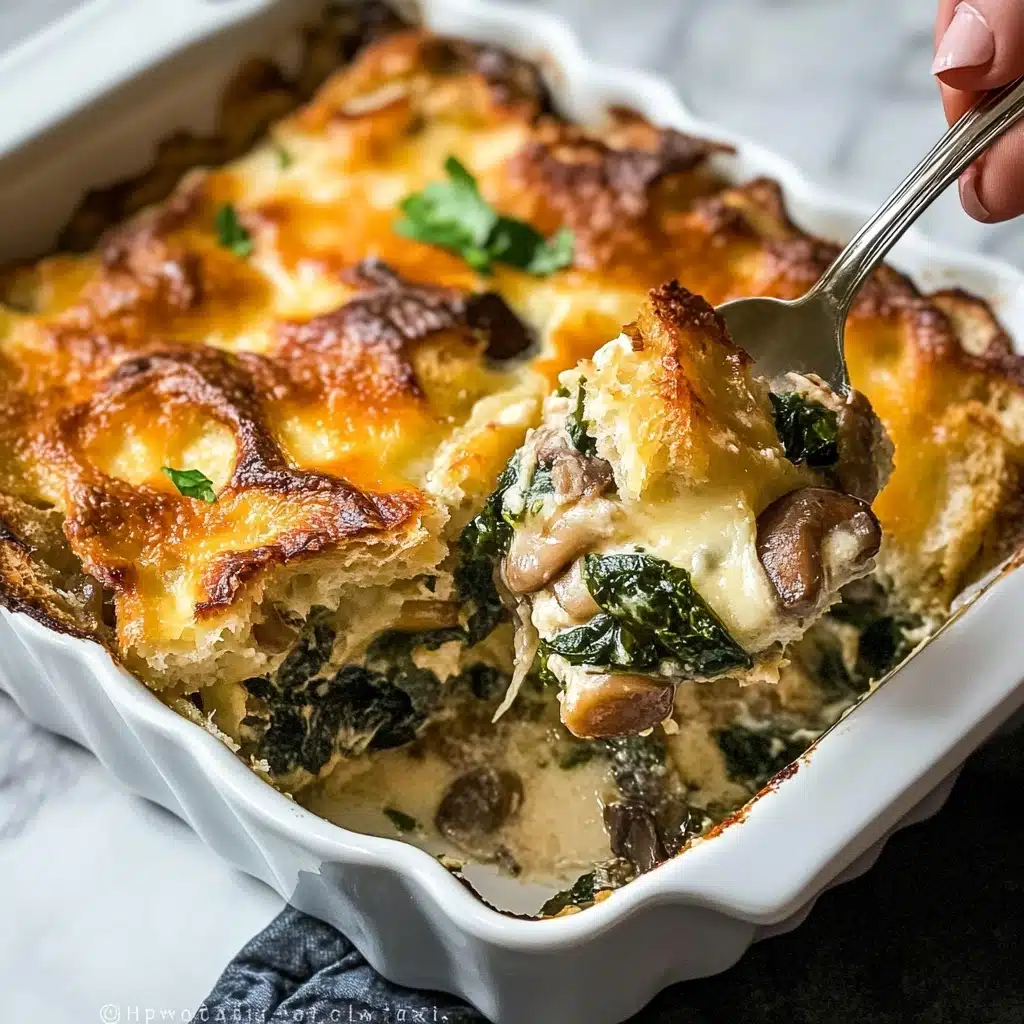 Kale, Mushroom, and Cheddar Bake Recipe - Recipe Image