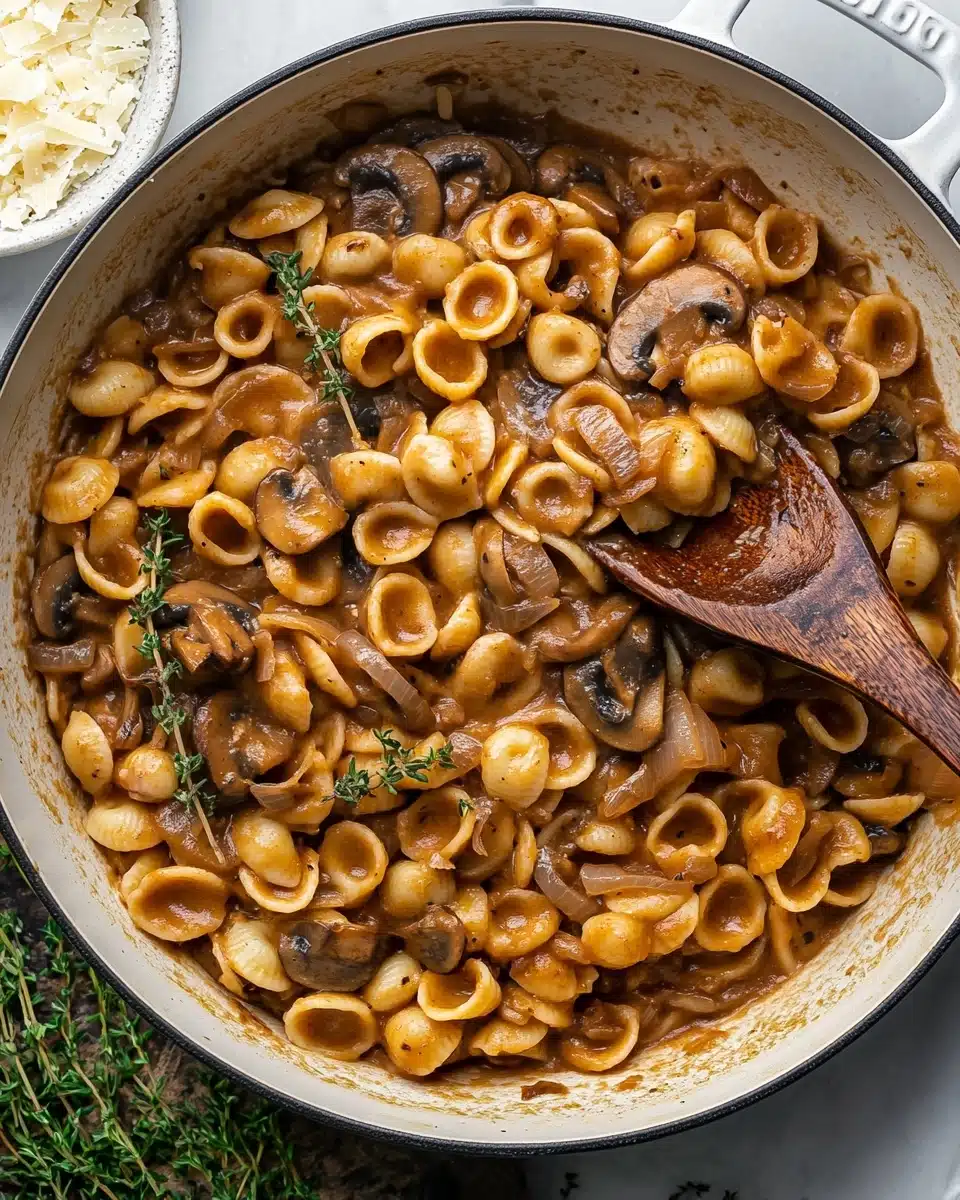 One Pot French Onion Pasta Recipe