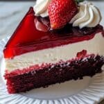 Red Velvet Strawberry Cheesecake Recipe