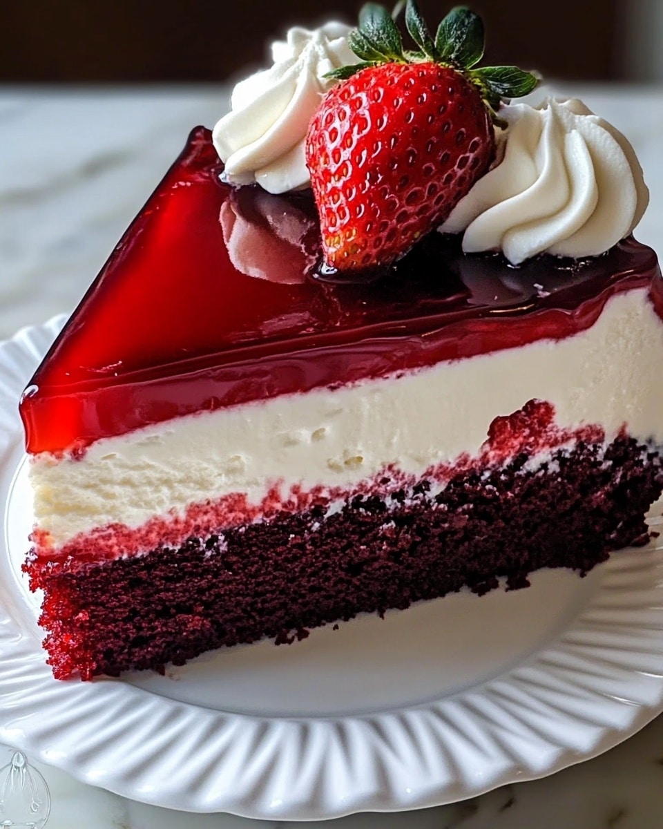 Red Velvet Strawberry Cheesecake Recipe
