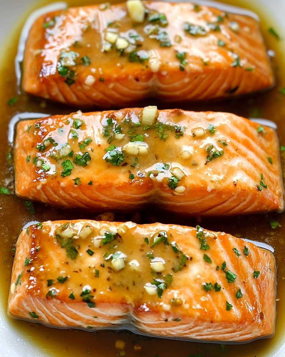 Garlic Butter Salmon with Lemon and Parsley Recipe