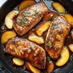 Bourbon Peach Roasted Salmon Recipe