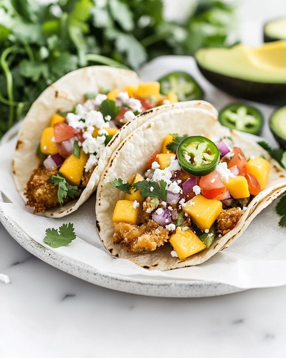 Healthy Coconut Fish Tacos With Mango Salsa Recipe