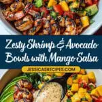 Shrimp and Avocado Bowls with Mango Salsa & Lime-Chili Sauce Recipe