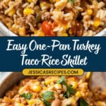 Turkey Taco Rice Skillet Recipe