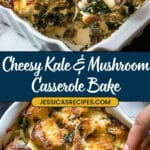 Kale, Mushroom, and Cheddar Bake Recipe