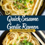 Sesame Garlic Ramen Noodles Recipe