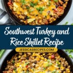 Southwest Rice and Ground Turkey Skillet Recipe