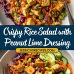 Crispy Rice Salad with Peanut Lime Dressing Recipe