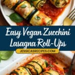Vegan Zucchini Lasagna Roll Ups Recipe
