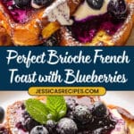 Brioche French Toast with Blueberry Compote & Crème Fraîche Recipe
