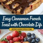 Cinnamon French Toast with Chocolate Yogurt Dip Recipe