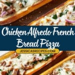 Chicken Alfredo Garlic Bread Pizza Recipe