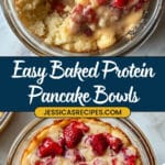 Baked Protein Pancake Bowls Recipe