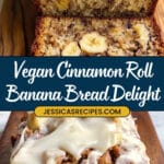 Cinnamon Roll Banana Bread Recipe