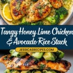 Honey Lime Chicken & Avocado Rice Stack Recipe