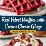 Red Velvet Waffles with Cream Cheese Glaze Recipe