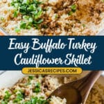 Buffalo Turkey Cauliflower Skillet Recipe