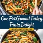 One Pot Ground Turkey Pasta Recipe