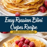 Russian Crepes Blini Recipe