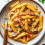 One Pot Creamy Cajun Sausage Pasta Recipe