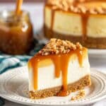 Salted Caramel Cheesecake with Toffee Bits Recipe