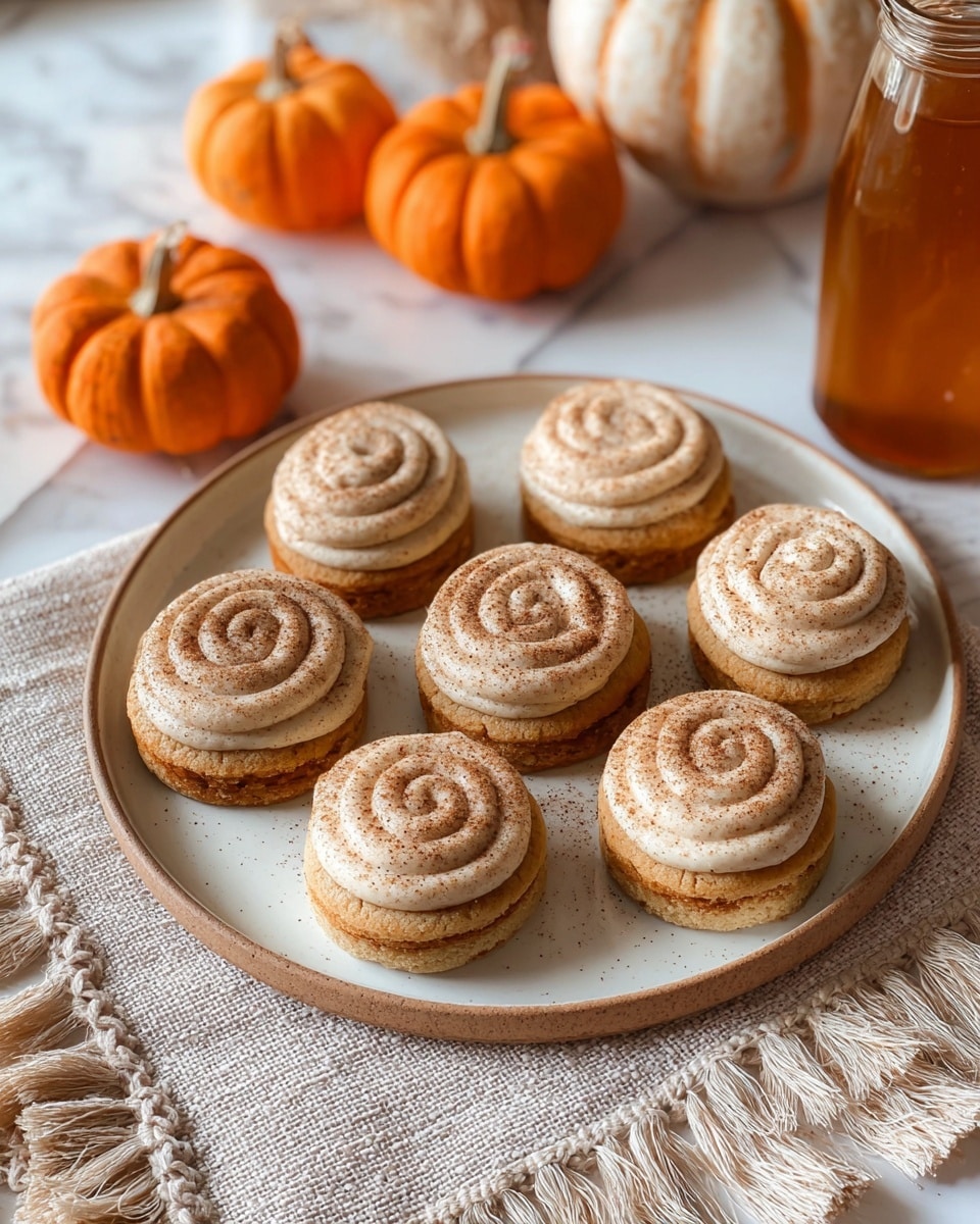 Soft Pumpkin Cookies with Cinnamon Frosting Recipe - Recipe Image