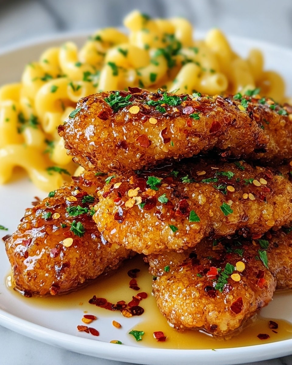 Copycat Applebee’s Honey Pepper Chicken Mac and Cheese Recipe - Recipe Image