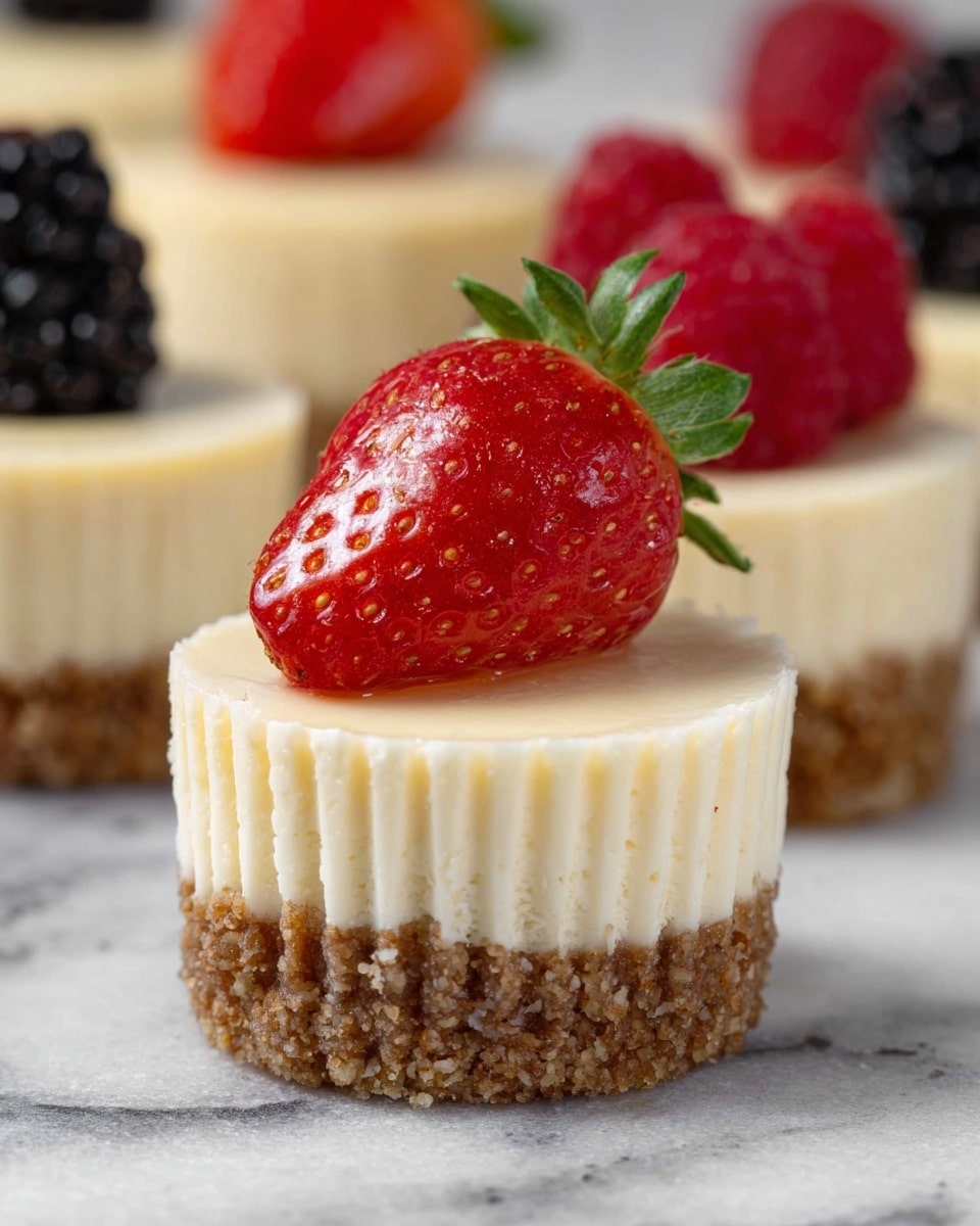 Easy Mini Cheesecakes Recipe - Recipe Image