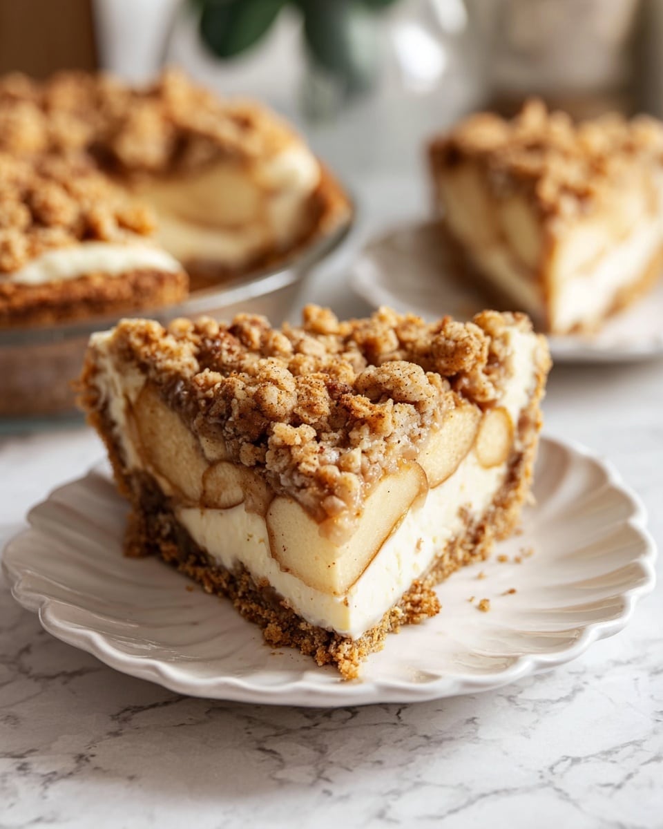 Apple Crumble Cheesecake Recipe - Recipe Image