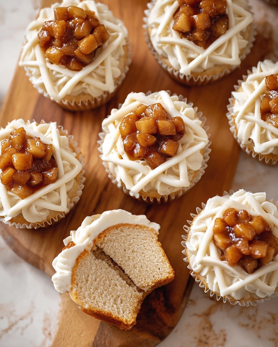 Apple Pie Cupcakes with Cream Cheese Frosting Recipe - Recipe Image