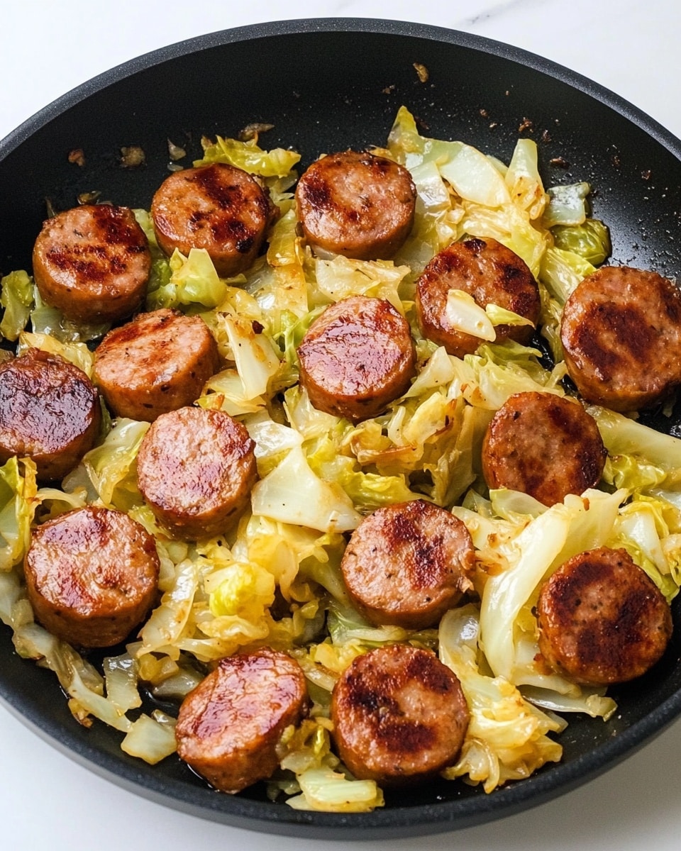Fried Cabbage with Sausage Recipe - Recipe Image