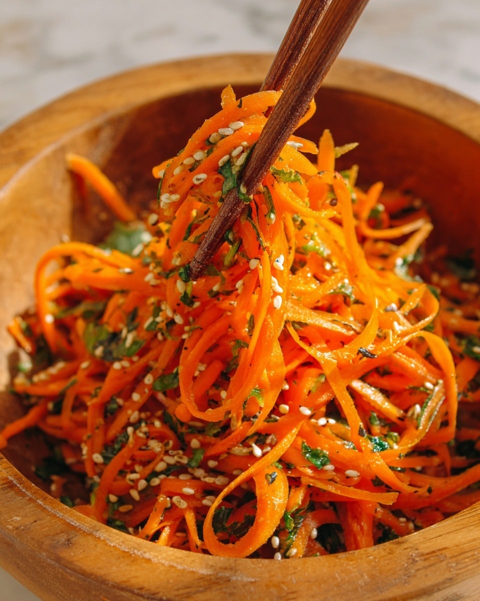 Cucumber Carrot Salad with Gochugaru and Sesame Seeds Recipe