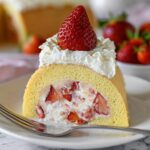 Strawberry and Mascarpone Cream Roll Cake Recipe