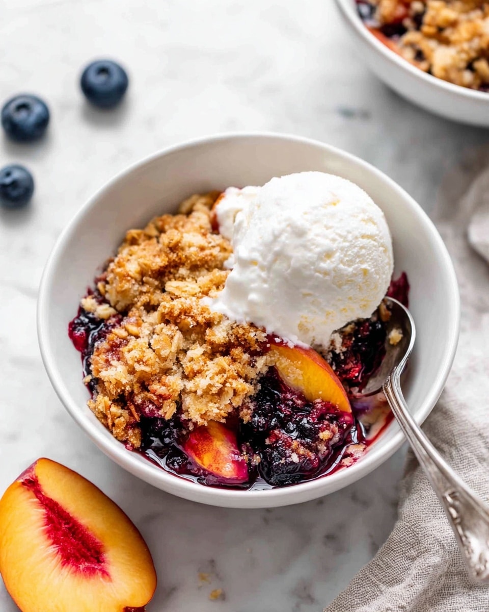 Blueberry Peach Crumble Recipe