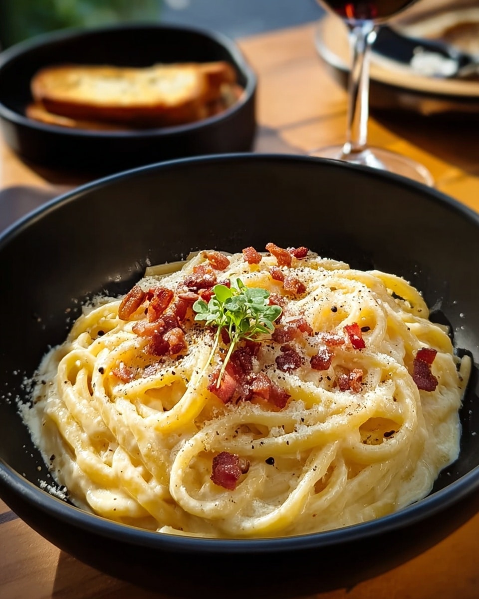 Classic Bacon Carbonara Pasta (Quick & Easy) Recipe - Recipe Image