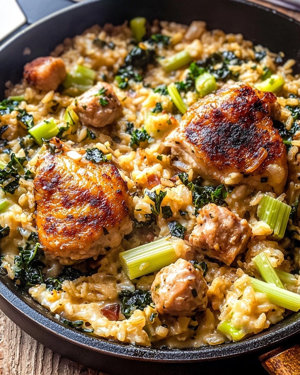 Skillet Chicken Thighs with Mushroom Gravy Recipe - Recipe Image