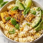 Creamy Street Corn Pasta Salad with Chili Butter and Lime Mayo Recipe